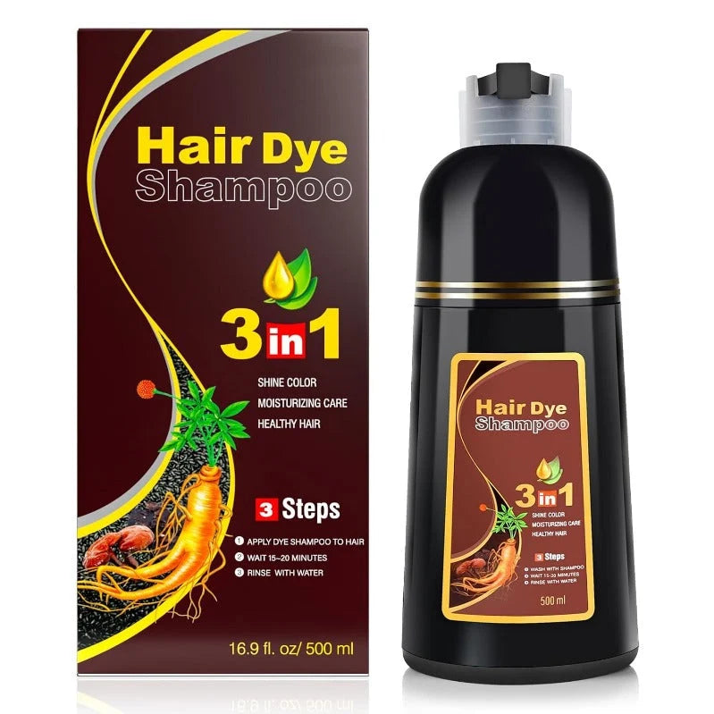 Hair Dye Shampoo Gray Coverage One Wash