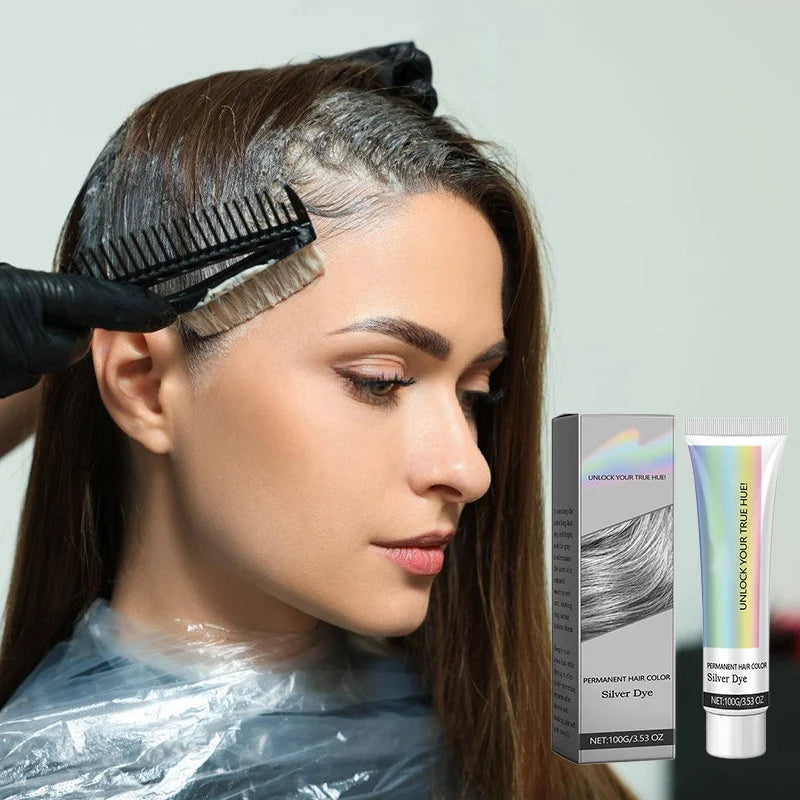Hair Dye Silver Ammonia-Free Aloe & Plant Extracts