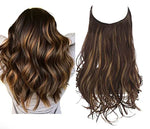 Hair Extensions 100% Human Hair Natural Wave Heat-Stylable