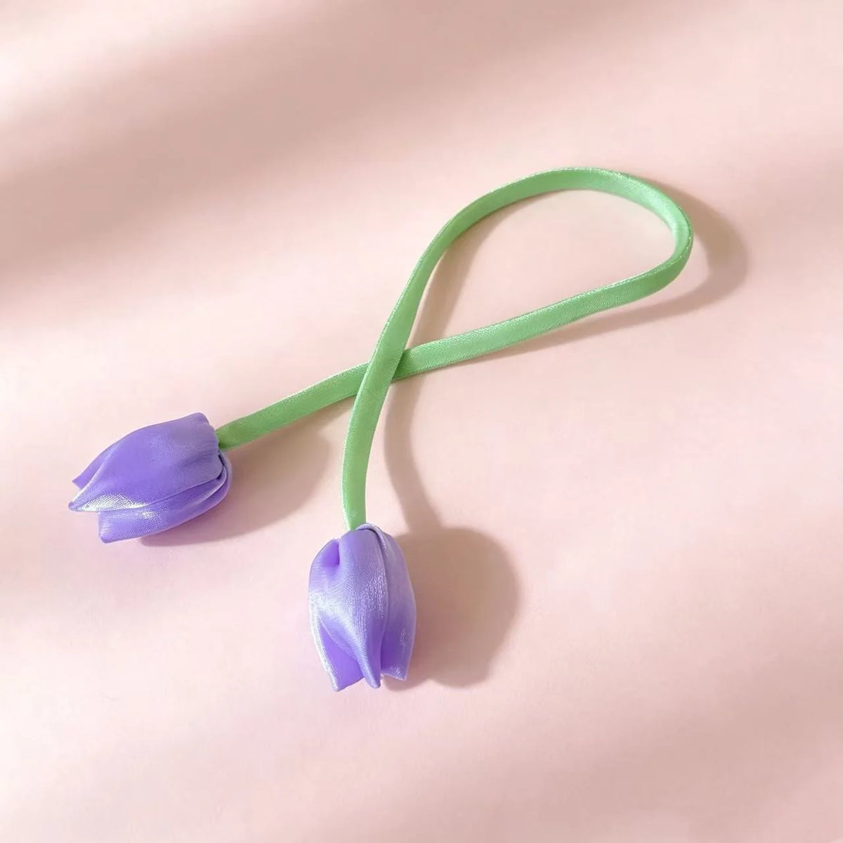 Hair Ribbon Floral Adjustable Soft Fabric