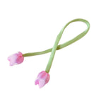 Hair Ribbon Floral Adjustable Soft Fabric