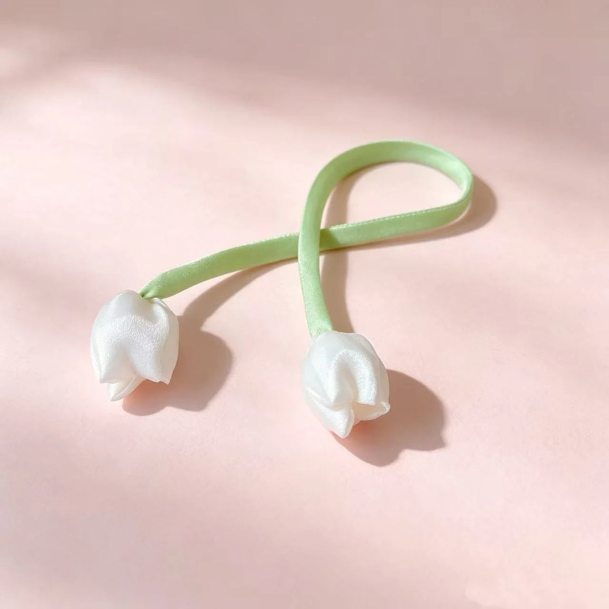 Hair Ribbon Floral Adjustable Soft Fabric