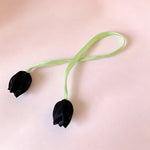 Hair Ribbon Floral Adjustable Soft Fabric