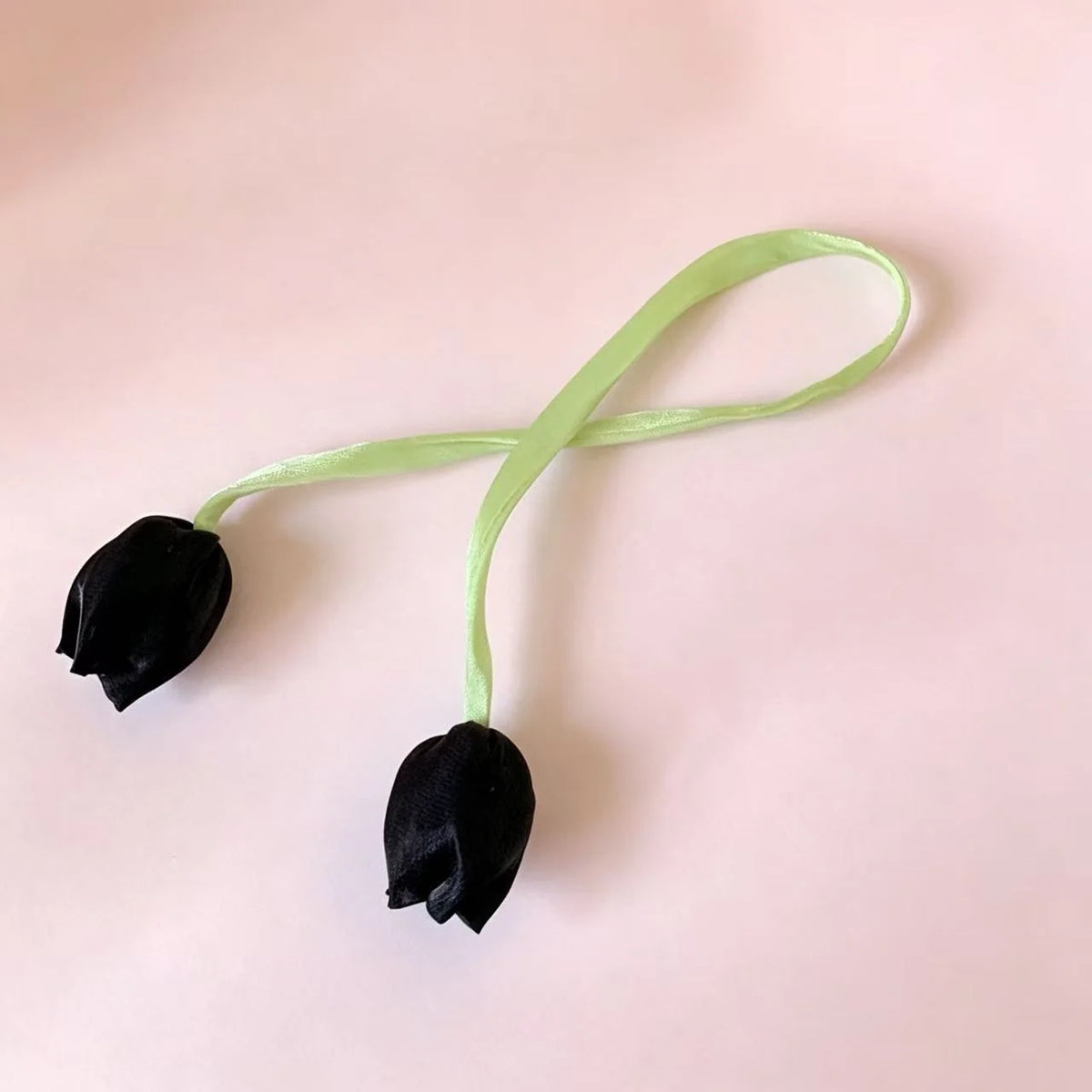 Hair Ribbon Floral Adjustable Soft Fabric