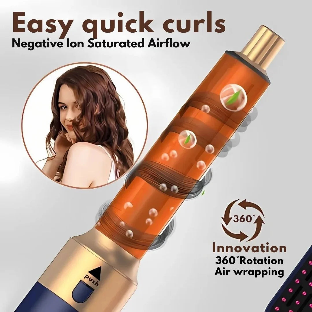 Hair Styler 5-In-1 Airflow Curling & Fast Drying