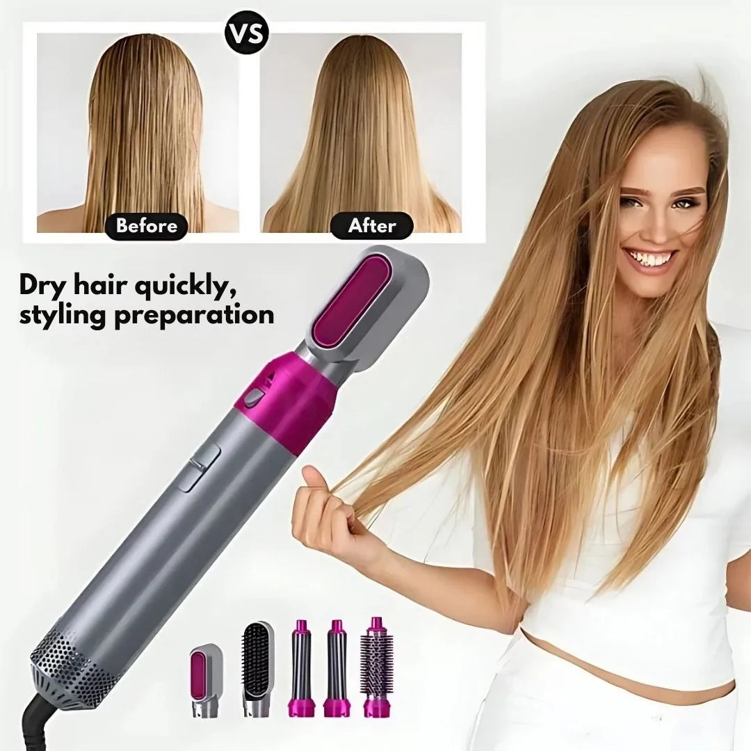 Hair Styler 5-In-1 Airflow Curling & Fast Drying