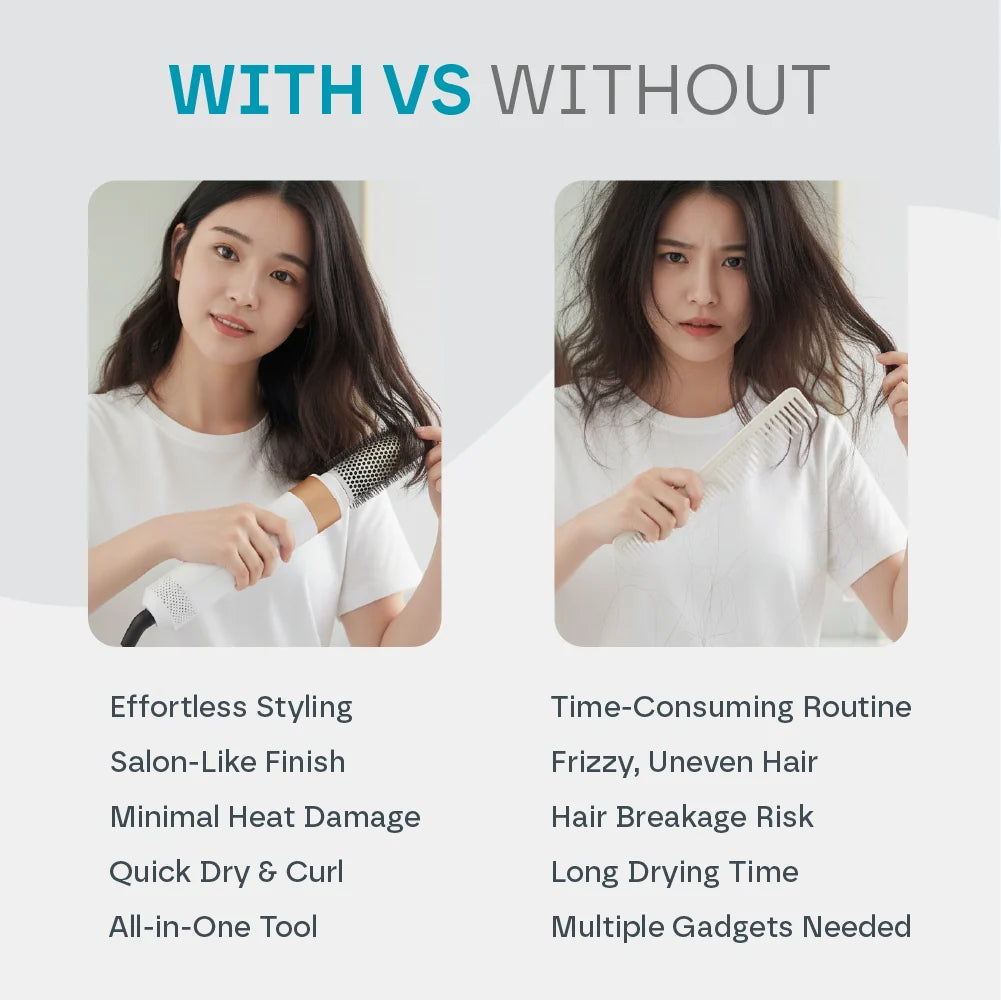 Hair Styler 5-in-1 Auto Curling & Blow Dry