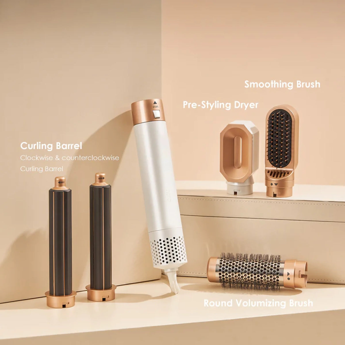 Hair Styler 5-in-1 Auto Curling & Blow Dry