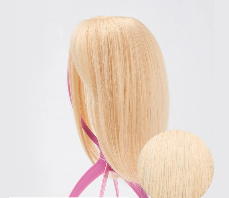 Hair Topper Clip-In Bangs Crown Coverage Heat-Resistant Fibers