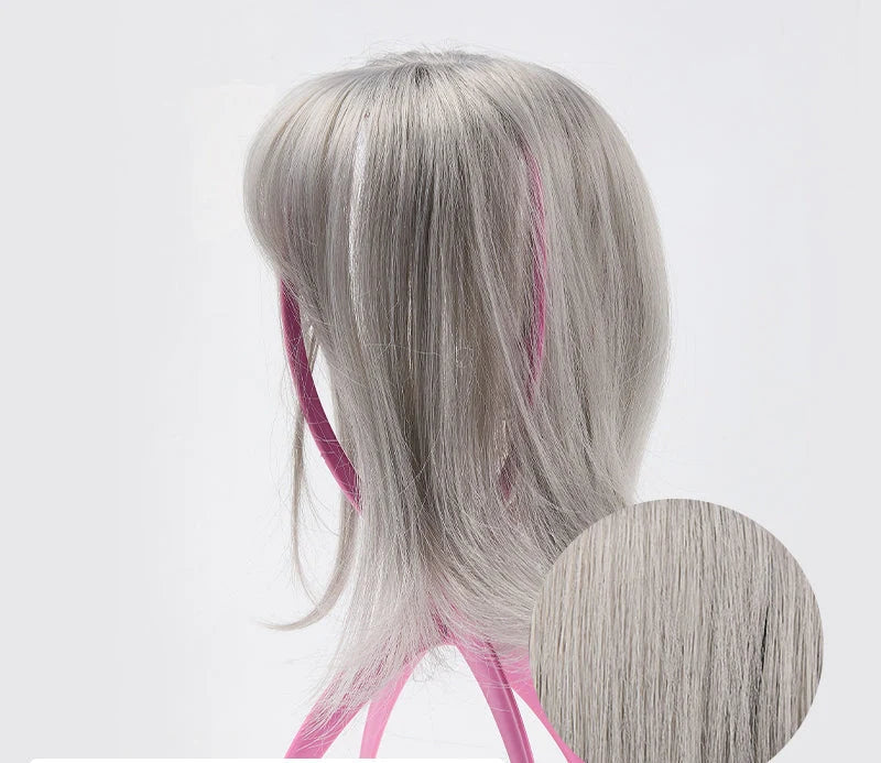Hair Topper Clip-In Bangs Crown Coverage Heat-Resistant Fibers