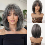 Hair Topper Clip-In Bangs Crown Coverage Heat-Resistant Fibers