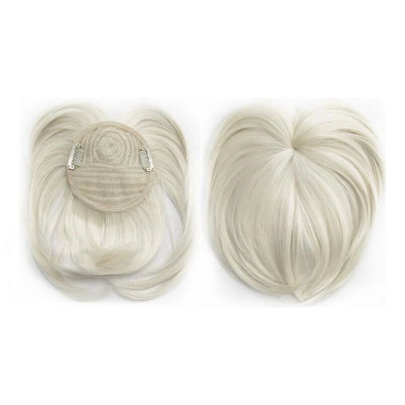 Hair Topper Short Clip-In Crown Volume Natural-Looking Blend