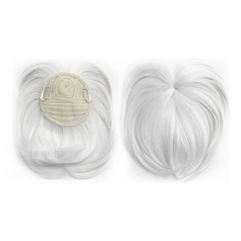 Hair Topper Short Clip-In Crown Volume Natural-Looking Blend