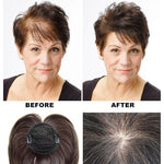 Hair Topper Short Clip-In Crown Volume Natural-Looking Blend