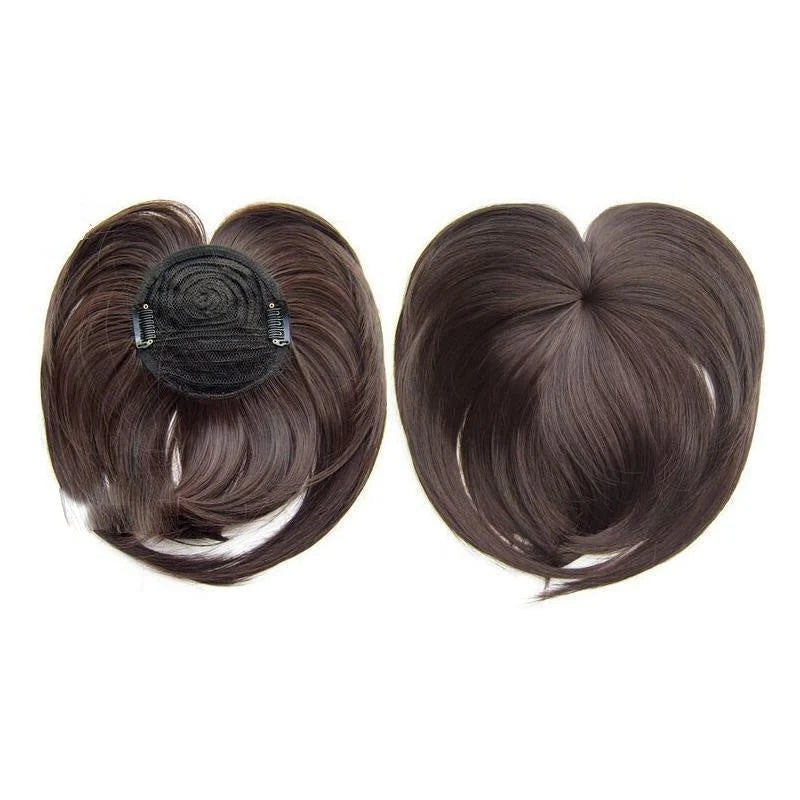 Hair Topper Short Clip-In Crown Volume Natural-Looking Blend