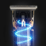 Hair and Beard Trimmer Cordless Carbon Steel T-Blade With Guide Combs