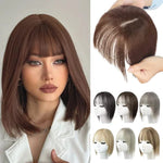 Hairpiece Synthetic Fiber Adjustable Bangs Volume-Enhancing