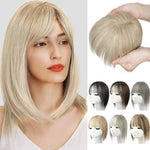 Hairpiece Synthetic Fiber Adjustable Bangs Volume-Enhancing