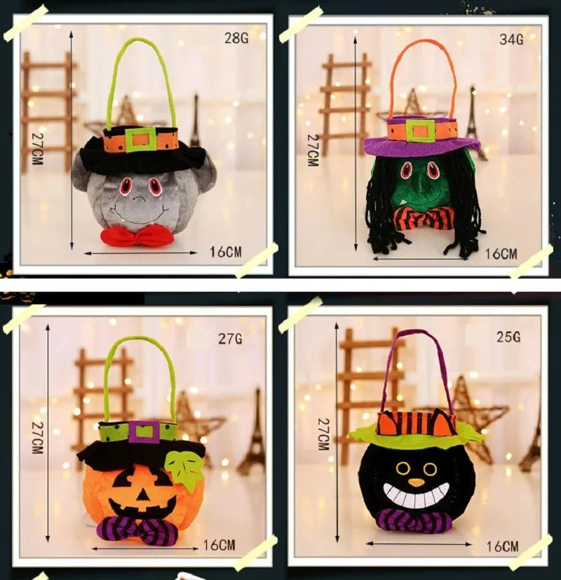 Halloween Candy Bag Non-Woven Foldable Reusable