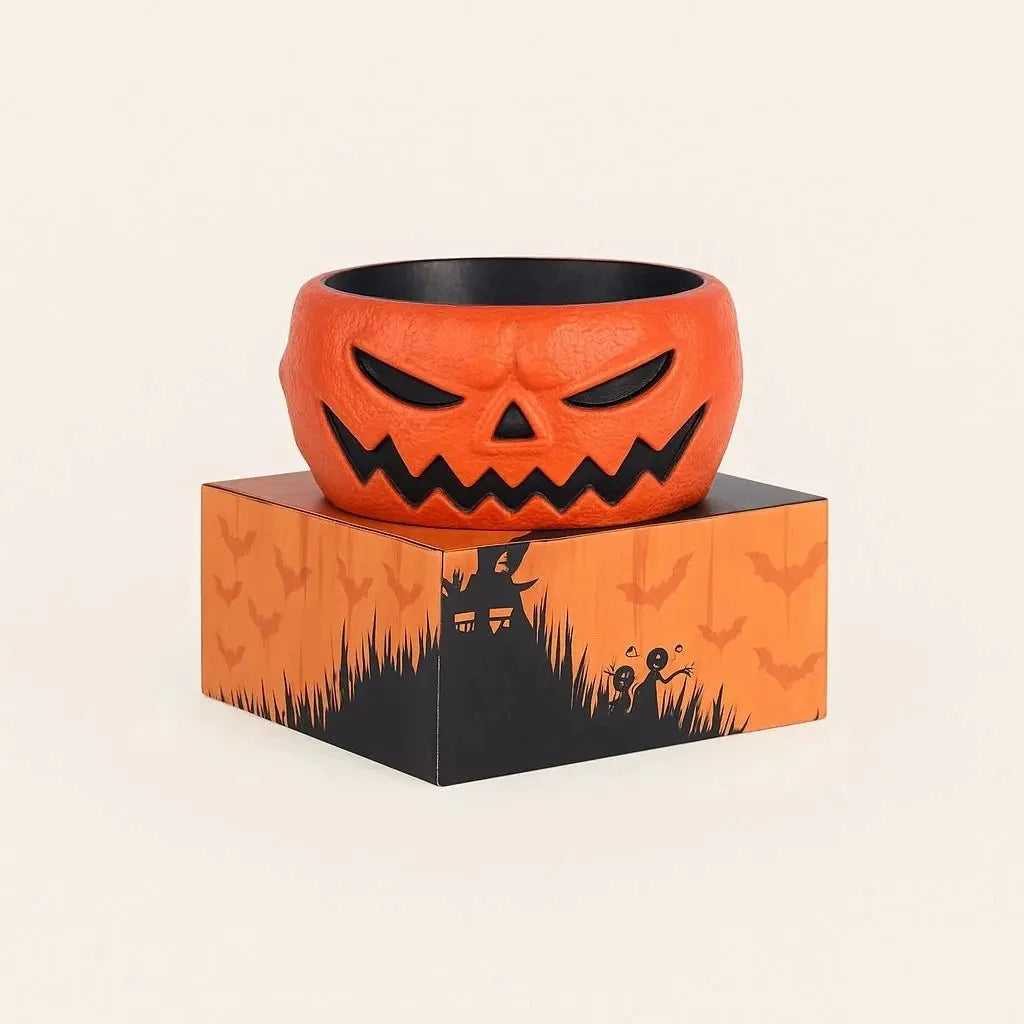 Halloween Candy Bowl Motion-Activated Skeleton Hand Red LED Eyes