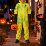 Halloween Costume Biohazard Zombie Jumpsuit Mask & Gloves