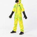 Halloween Costume Biohazard Zombie Jumpsuit Mask & Gloves