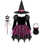 Halloween Costume Set of 4 Star Print Dress