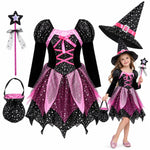 Halloween Costume Set of 4 Star Print Dress