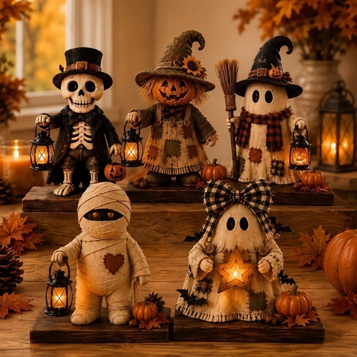 Halloween Decoration Double-Sided Battery-Powered Lantern