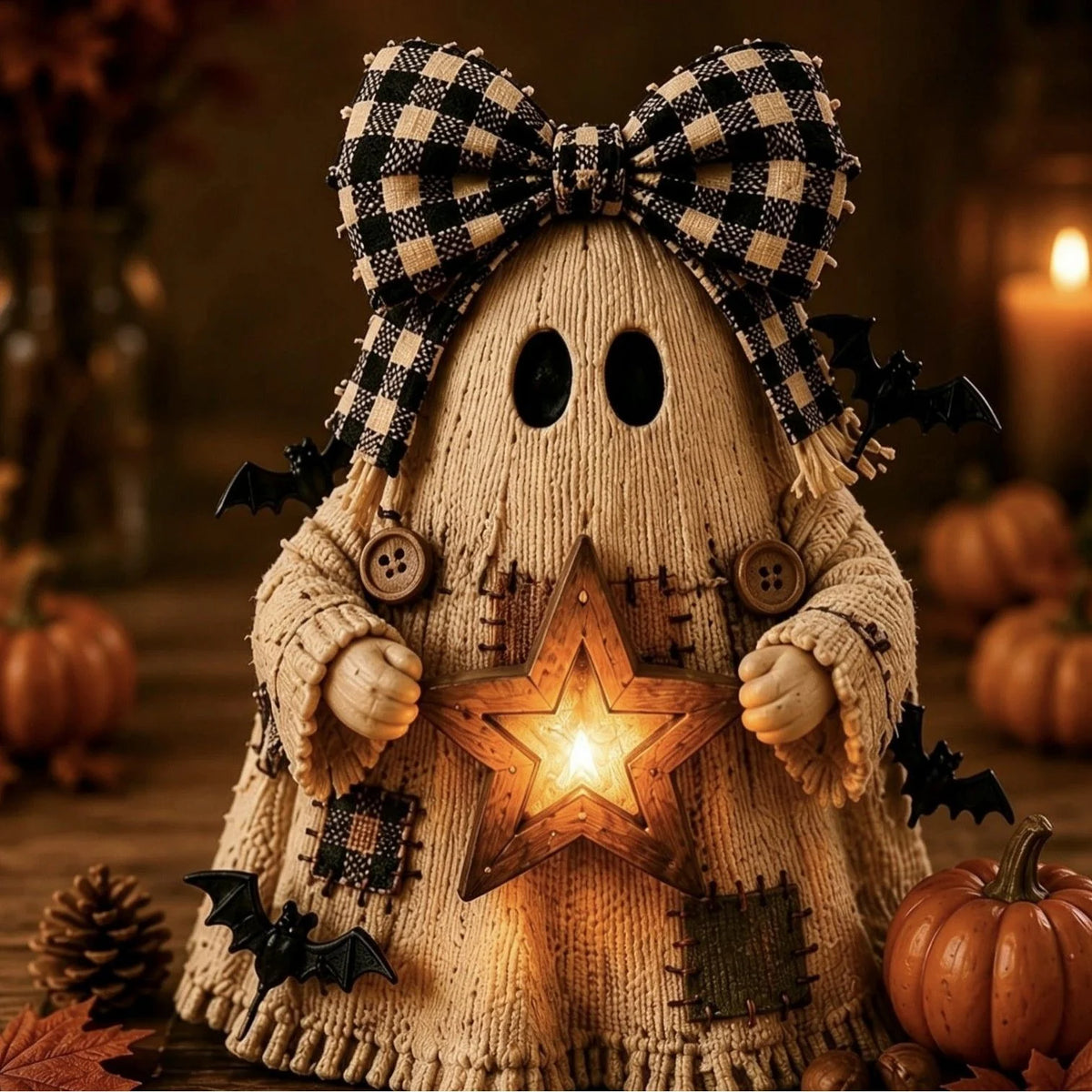Halloween Decoration Double-Sided Battery-Powered Lantern