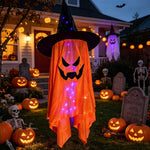 Halloween Decoration Figure Glowing Eyes Weather-Resistant Indoor & Outdoor Use