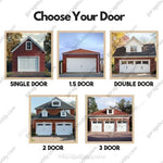 Halloween Garage Door Cover Crawling Clown Design Door Operable