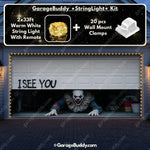 Halloween Garage Door Cover Crawling Clown Design Door Operable