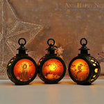Halloween Lantern Intricate Cutout LED Indoor & Outdoor