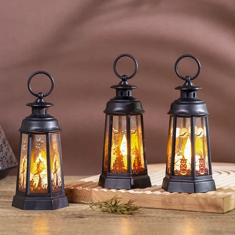 Halloween Lantern Weather-Resistant With Carry Handle