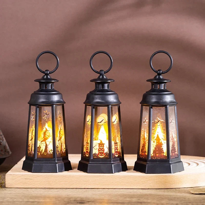 Halloween Lantern Weather-Resistant With Carry Handle