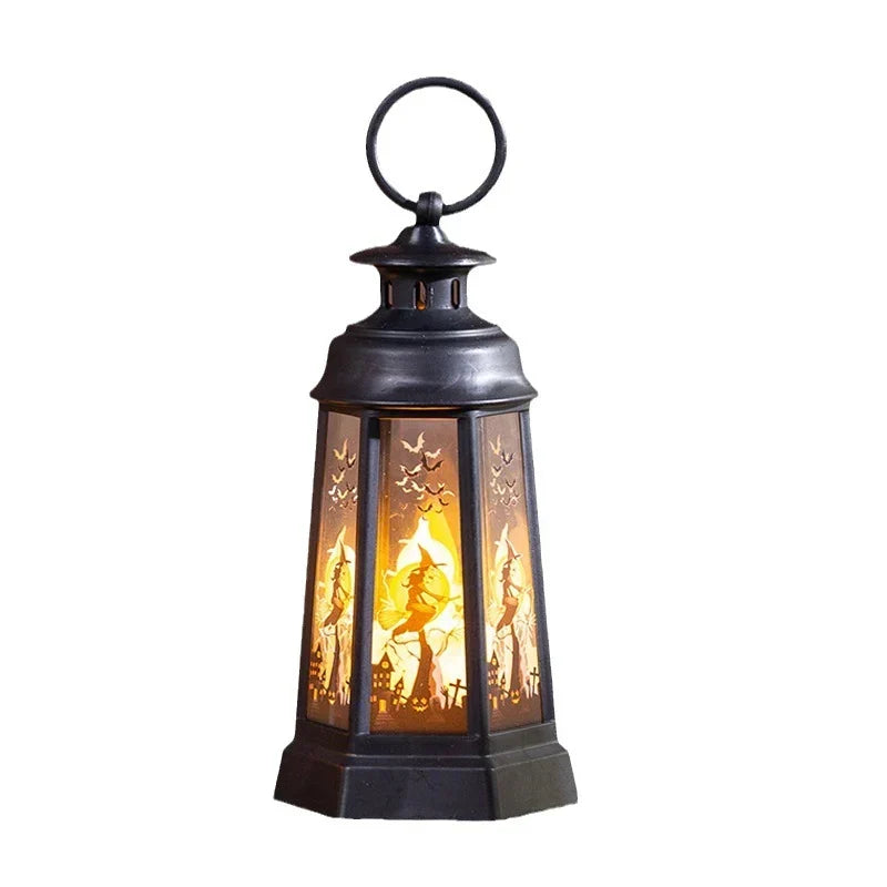 Halloween Lantern Weather-Resistant With Carry Handle