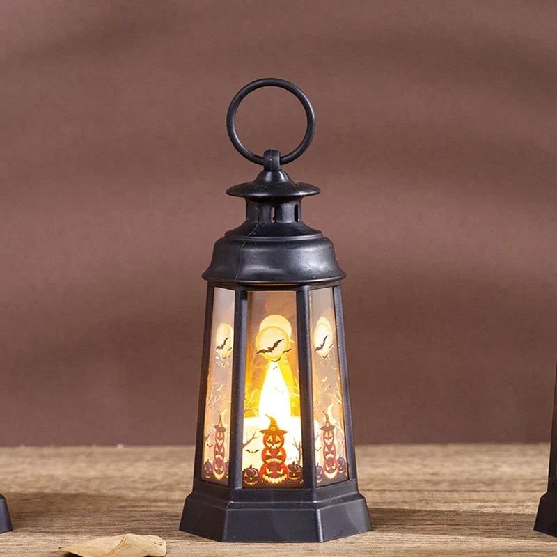 Halloween Lantern Weather-Resistant With Carry Handle