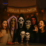 Halloween Mask Full-Face Integrated Hood Breathable Visibility