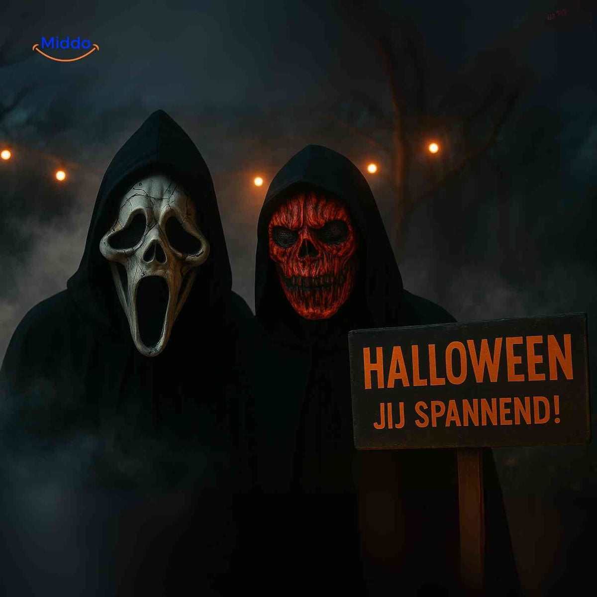 Halloween Mask Full-Face Integrated Hood Breathable Visibility
