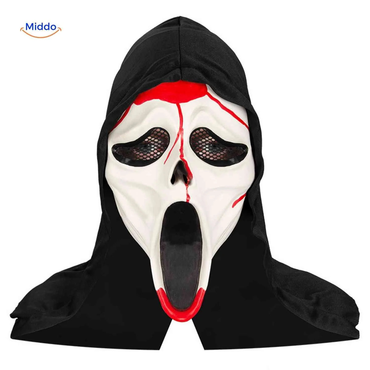 Halloween Mask Full-Face Integrated Hood Breathable Visibility