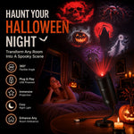 Halloween Projector Rotating USB Powered With 6 Scene Discs