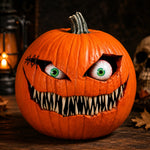 Halloween Pumpkin Decoration Resin Movable Eyeballs Indoor Outdoor