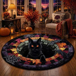 Halloween Rug 3D Pumpkin & Lantern Design Spot-Cleanable