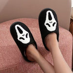 Halloween Slippers Plush Lined Non-Slip Rubber Sole
