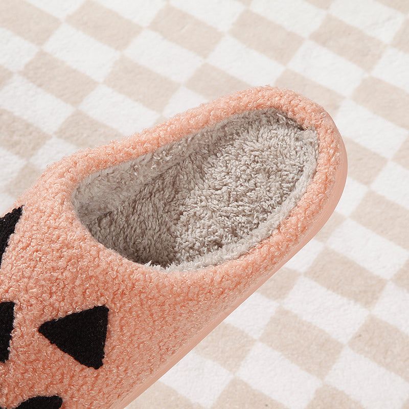 Halloween Slippers Plush Lined Non-Slip Rubber Sole