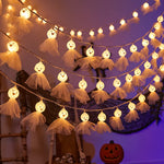 Halloween String Lights Ghost-Shaped LED Set of 20