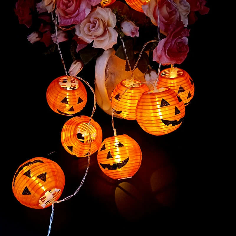 Halloween String Lights Jack-O’-Lantern LED Waterproof Outdoor Use