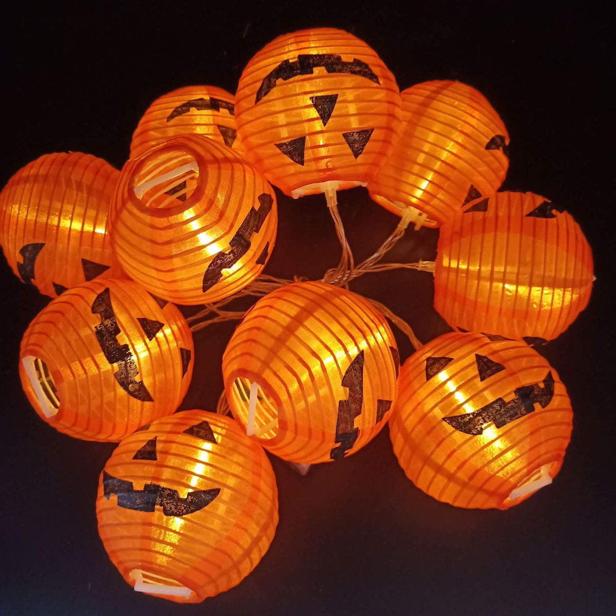 Halloween String Lights Jack-O’-Lantern LED Waterproof Outdoor Use