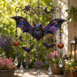 Halloween Suncatcher Wind Chime Stained Glass Style